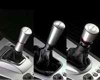Versions of the knobs of the change-gear lever 
Linea Rossa